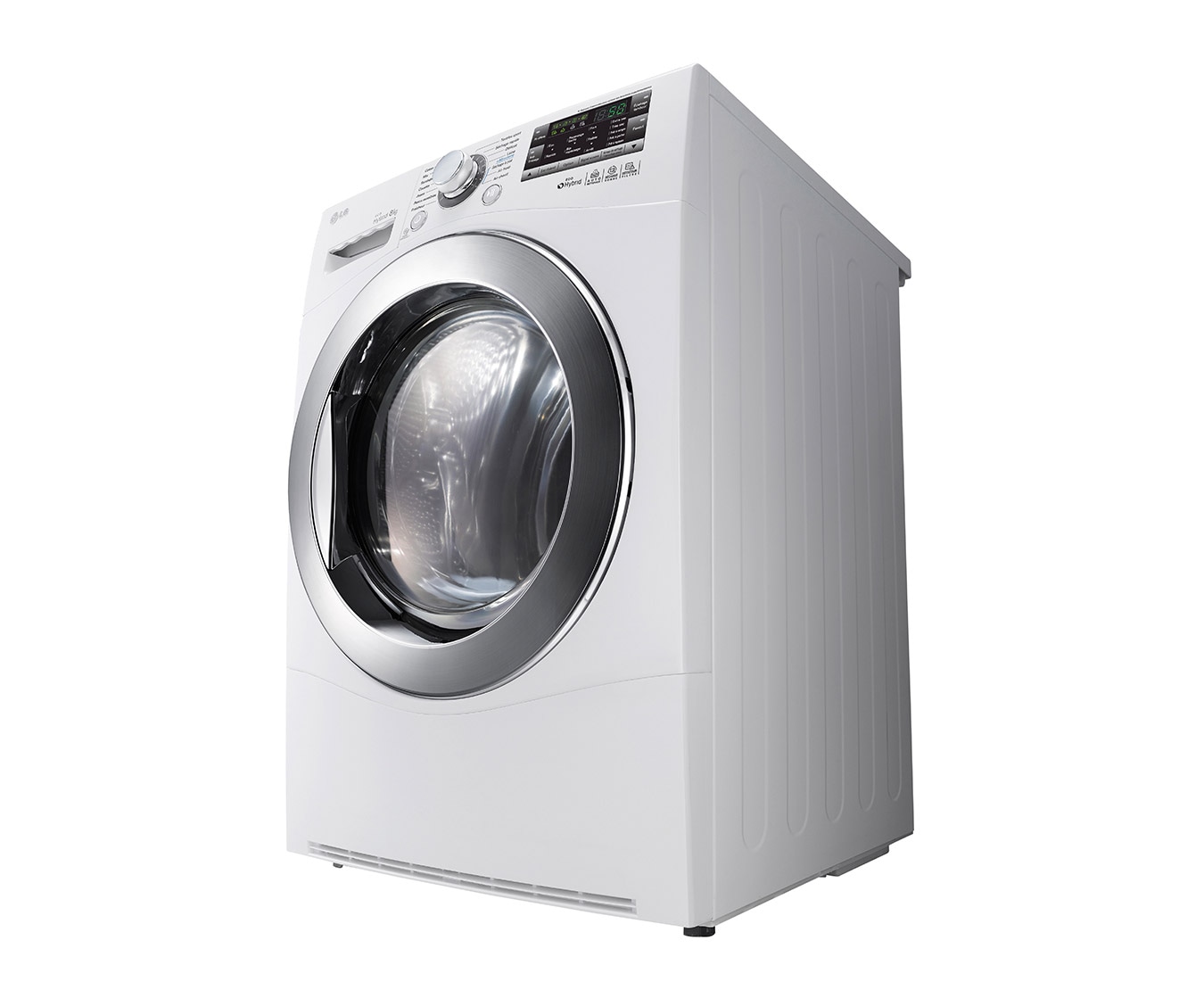 LG SÈCHE-LINGE 8KG | EcoHybrid | Pompe à chaleur A++ | Condenseur auto-nettoyant | Porte verre, LG RC8055AP2Z