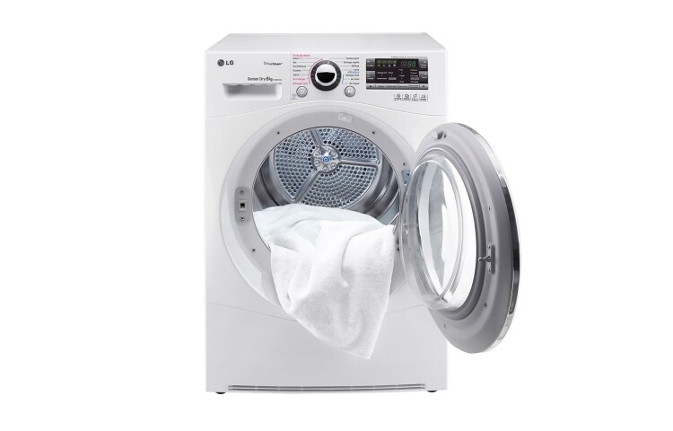 LG SÈCHE-LINGE 8KG | Condensation B | Porte verre | TrueSteam, LG RC8066AS2Z