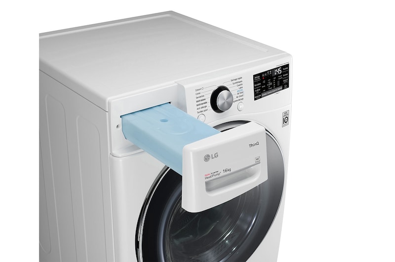 LG Sèche-linge 16kg | A+++ | Condenseur autonettoyant | Compresseur DUAL Inverter et moteur Inverter garantis 10 ans, LG RH6P12WH