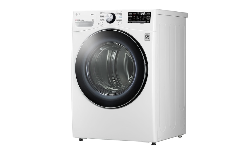 LG Sèche-linge 16kg | A+++ | Condenseur autonettoyant | Compresseur DUAL Inverter et moteur Inverter garantis 10 ans, LG RH6P12WH