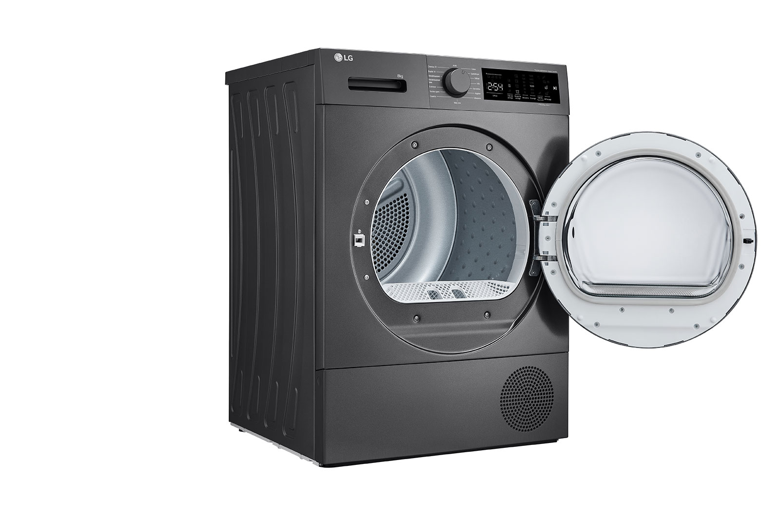 LG Sèche-linge pompe à chaleur 8kg | Pompe à chaleur | Capteurs de séchage | Programmes rapides, LG RH8D14ST