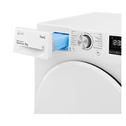 LG Sèche-linge 8 kg | Pompe à chaleur | Condenseur autonettoyant | Moteur et compresseur DUAL Inverter garantis 10 ans, LG RH8V59WH