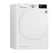 LG Sèche-linge 8 kg | Pompe à chaleur | Condenseur autonettoyant | Moteur et compresseur DUAL Inverter garantis 10 ans, LG RH8V59WH