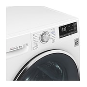 LG Sèche-Linge 9 KG | A+++ | DUAL Inverter Heat Pump™ | EcoHybrid | Wi-Fi | Smart ThinQ™ | Compatible TWINWash™ Mini, LG RH9052WH