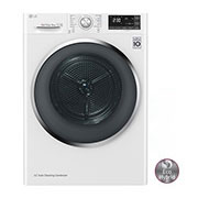 Vue avant de Sèche-Linge 9 KG | A&#43;&#43;&#43; | DUAL Inverter Heat Pump™ | EcoHybrid | Wi-Fi | Smart ThinQ™ | Compatible TWINWash™ Mini LG RH9052WH