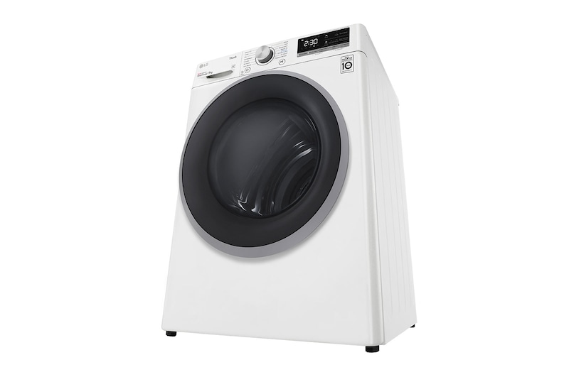 LG Sèche-linge 9 kg | Pompe à chaleur | Condenseur autonettoyant | Moteur et compresseur DUAL Inverter garantis 10 ans, LG RH9V57WH