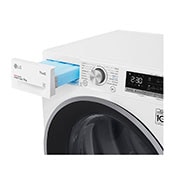LG Sèche-linge 9 kg | Pompe à chaleur | Condenseur autonettoyant | Moteur et compresseur DUAL Inverter garantis 10 ans, LG RH9V57WH