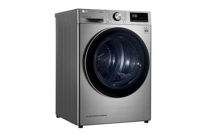 LG Sèche-linge 9kg | A+++ | Condenseur Autonettoyant | Compresseur DUAL Inverter et moteur Inverter garanti 10 ans, LG RH9V72IX