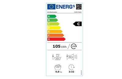 Etiquette énergetique du sèche-linge