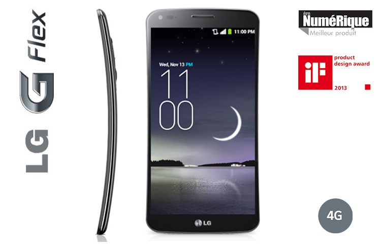 LG G Flex | 4G | Ecran incurvé POLED 6 pouces (15,2cm) | Batterie 3500 mAh