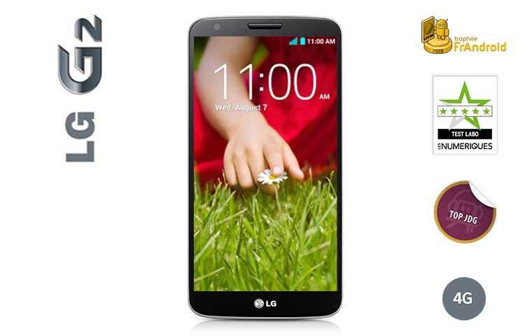 LG G2 | 4G | Ecran Full HD IPS 5,2 pouces (13,2cm) | Batterie 3000 mAh