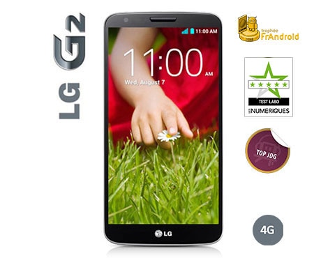 LG G2 | 4G | Ecran Full HD IPS 5,2 pouces (13,2cm) | Batterie 3000 mAh