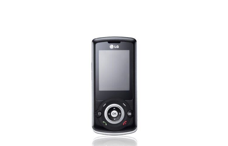 Vue avant de Téléphone mobile avec Ecran LCD 2’’, GPRS WAP2.0, Lecteur MP3/FM, Port USB 2.0 LG GB130