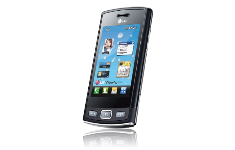 LG Téléphone Mobile avec écran TFT WQVGA 3”, Appareil photo 5MP, Lecteur MP3, Radio FM, Port Micro SD jusqu'a 16 GB, Bluetooth, LG GM360