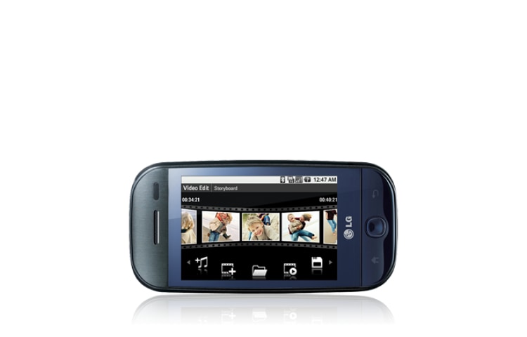 LG GW620, le nouveau téléphone LG avec interface Android™ pour un accès direct à tous les services Google™ : Gmail™, Youtube™, Google Maps™ en vitesse haut débit 3G+, LG GW620