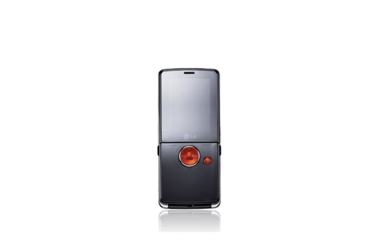 Vue avant de Téléphone Mobile avec Caméra 1,3 MP, Design Flip, Compatibilité Windows Media Player™, Bluetooth™ 2DP et AVRCP, Radio FM et lecteur MP3 LG KM380