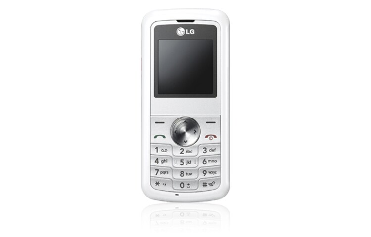 Vue avant de Téléphone mobile avec Design Slim et une Autonomie de 7 heures en communications LG KP100