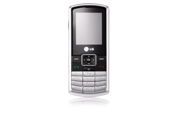 Vue avant de Téléphone mobile avec Design Slim et une interface simple d’utilisation LG KP170