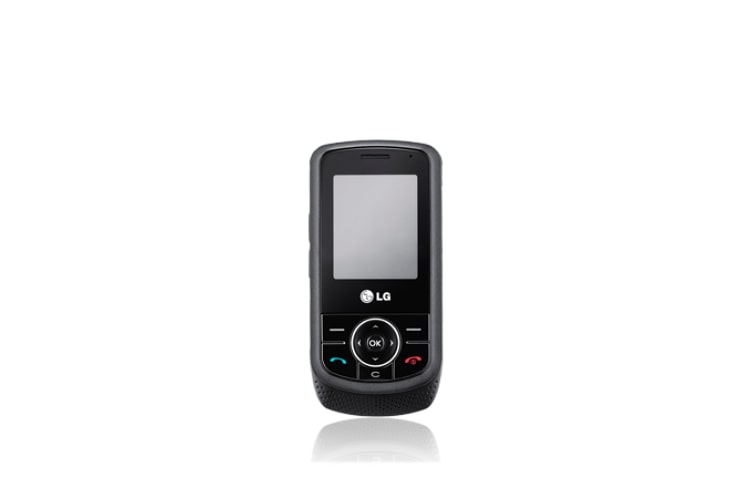 Vue avant de Téléphone Mobile avec Caméra 1.3 MP, Lecteur MP3 / Radio FM, Lecture des vidéos 3GP et MPEG-4, Écran LCD 1,77 &#39;&#39; LG KP260