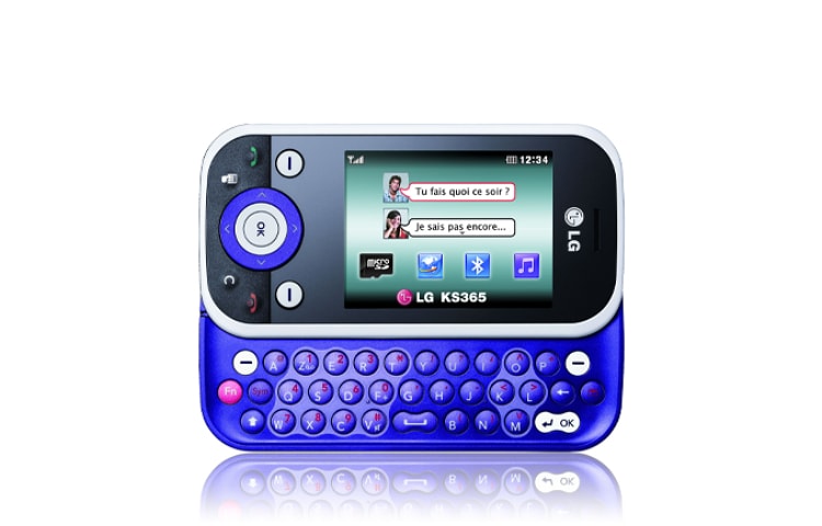 LG Téléphone Mobile avec écran LCD 2.4”, Appareil photo 2 MP, clavier AZERTY, LG KS365