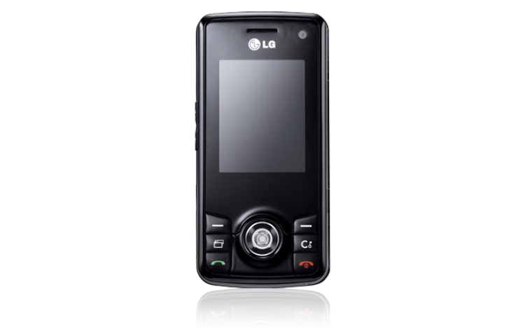 Vue avant de Téléphone Mobile avec Caméra 3,15 MP, Écran LCD, Compatibilité GSM, Lecteur MP3 et Vidéos, Puce A-GPS pour la navigation GPS LG KS500