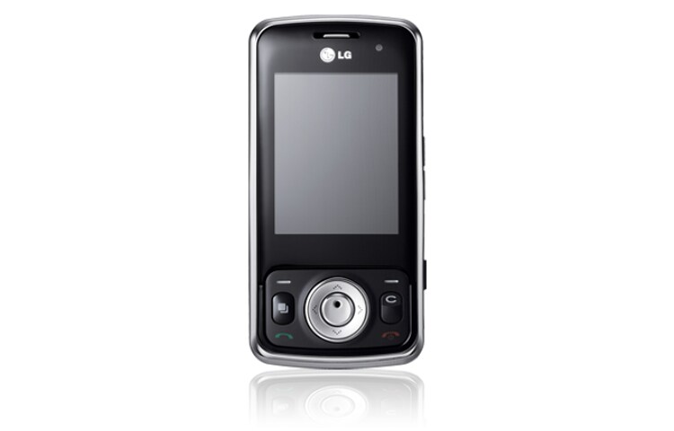 Vue avant de Téléphone mobile avec Caméra 3.2 MP, Lecteur de musique, GPRS, Bluetooth LG KT520
