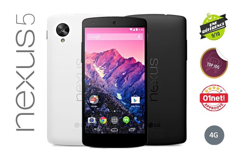 LG Nexus 5 | Smartphone 4G | Ecran Full HD IPS 5" (12,5cm) | Batterie 2300 mAh