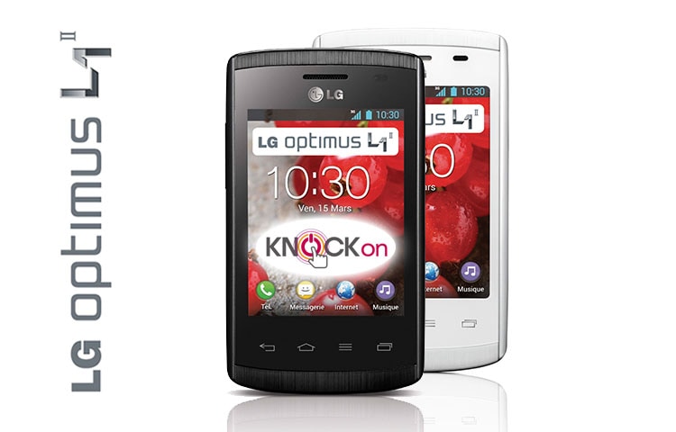 LG Optimus L1 II | Ecran IPS WVGA 3,0" (7,6cm) | Batterie 1540 mAh