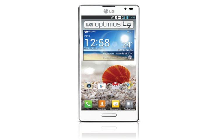 LG Le smartphone haut de gamme de la collection L-Style, LG Optimus L9