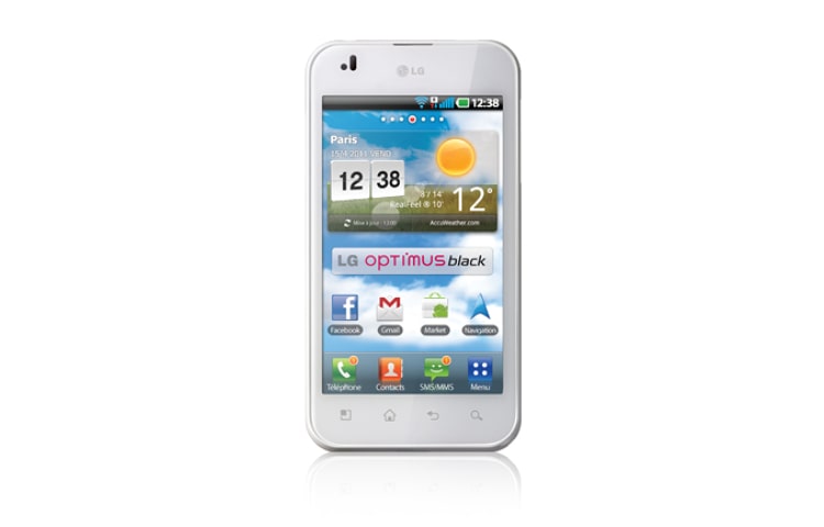 LG Téléphone mobile Android 2.2 Froyo avec appareil photo 5 MP, GPS, Wifi et MicroSD., LG P970