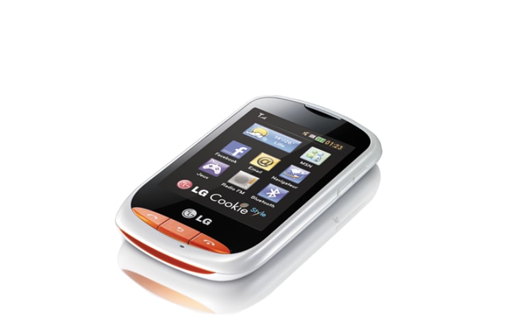 LG Téléphone mobile avec un écran tactile 2,8’’, un appareil photo 2MP et un port Micro SD., LG T310