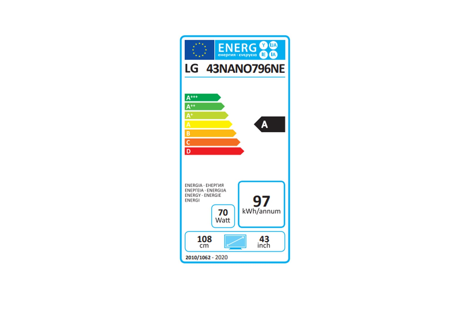 LG 43'' (108 cm) | TV LED | NanoCell | 4K, LG 43NANO796NE