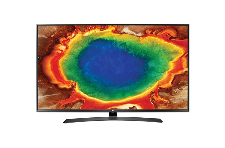 Vue avant de 49 pouces (123 cm) | TV LED | UHD | 4K | Active HDR | WebOS 3.5 LG 49UJ635V