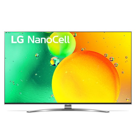 Une vue avant du téléviseur LG NanoCell