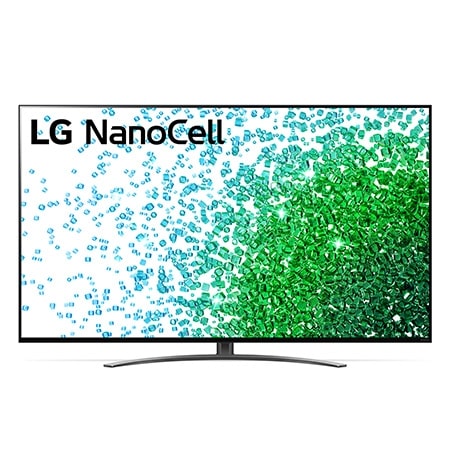 Une vue avant du téléviseur LG NanoCell