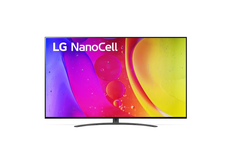 Vue de face du TV LG Nanocell, série NANO82