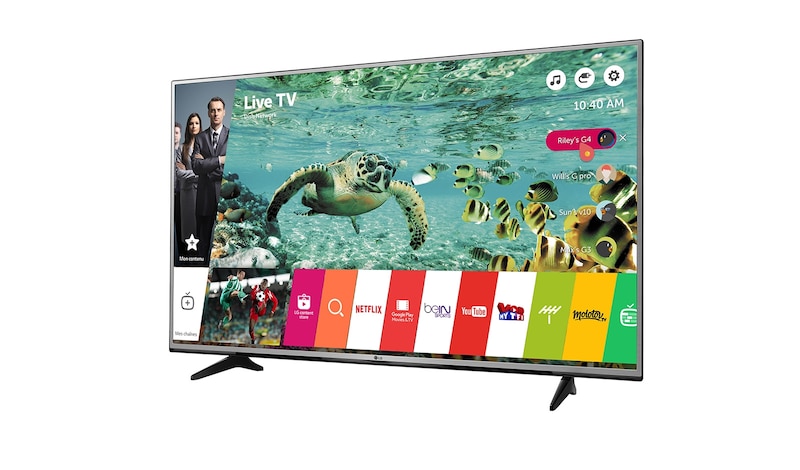LG 60 pouces (152 cm) | TV LED | UHD | 4K | Smart TV WebOS | 3 entrées HDMI | 1 port USB | Metallic Design | Son Ultra Surround, LG 60UH605