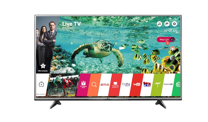 LG L'expérience 4K HDR associée à la Smart TV webOS 3.0, LG 65UH615V