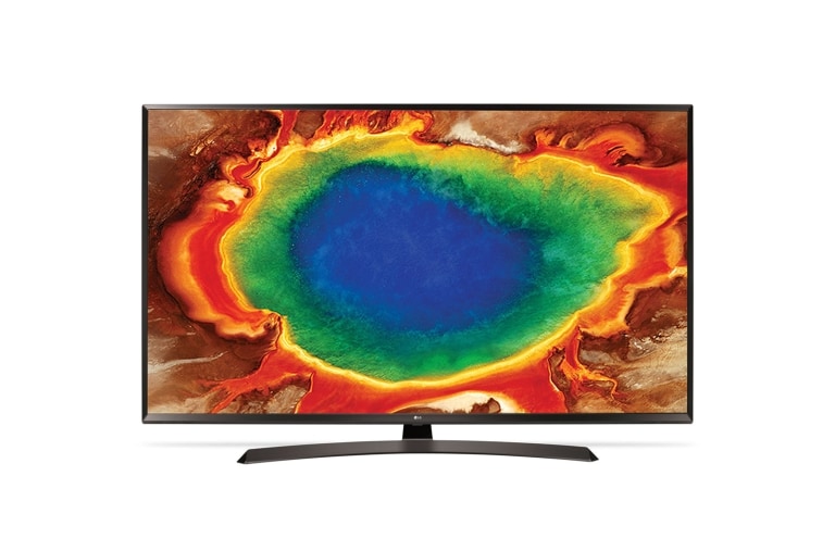 Vue avant de 60 pouces (152 cm) | TV LED | UHD | 4K | Active HDR | Smart TV WebOS 3.5 | Ultra Surround LG 60UJ634V
