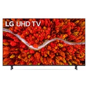 Une vue avant du téléviseur UHD LG
