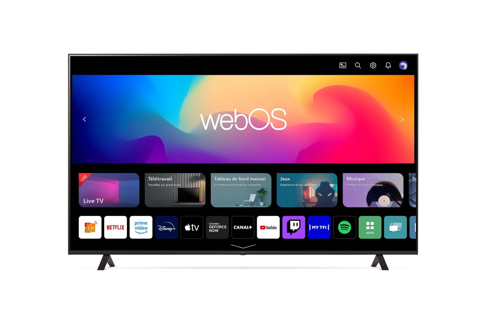 Des couleurs vives et une image détaillée grâce à la technologie 4K UHD.