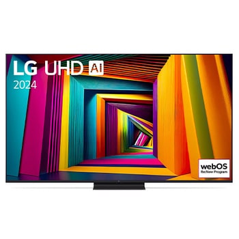 Vue de face du TV LG UHD 4K, série UT91