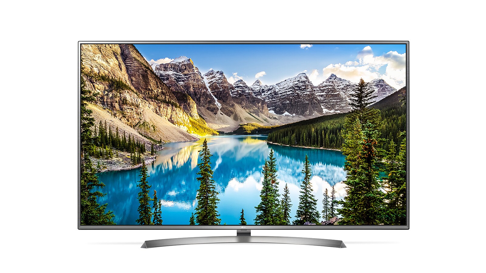Vue avant de 75 pouces (189 cm) | TV LED | UHD | 4K | Active HDR | Smart TV WebOS 3.5 | Metal Frame LG 75UJ675V