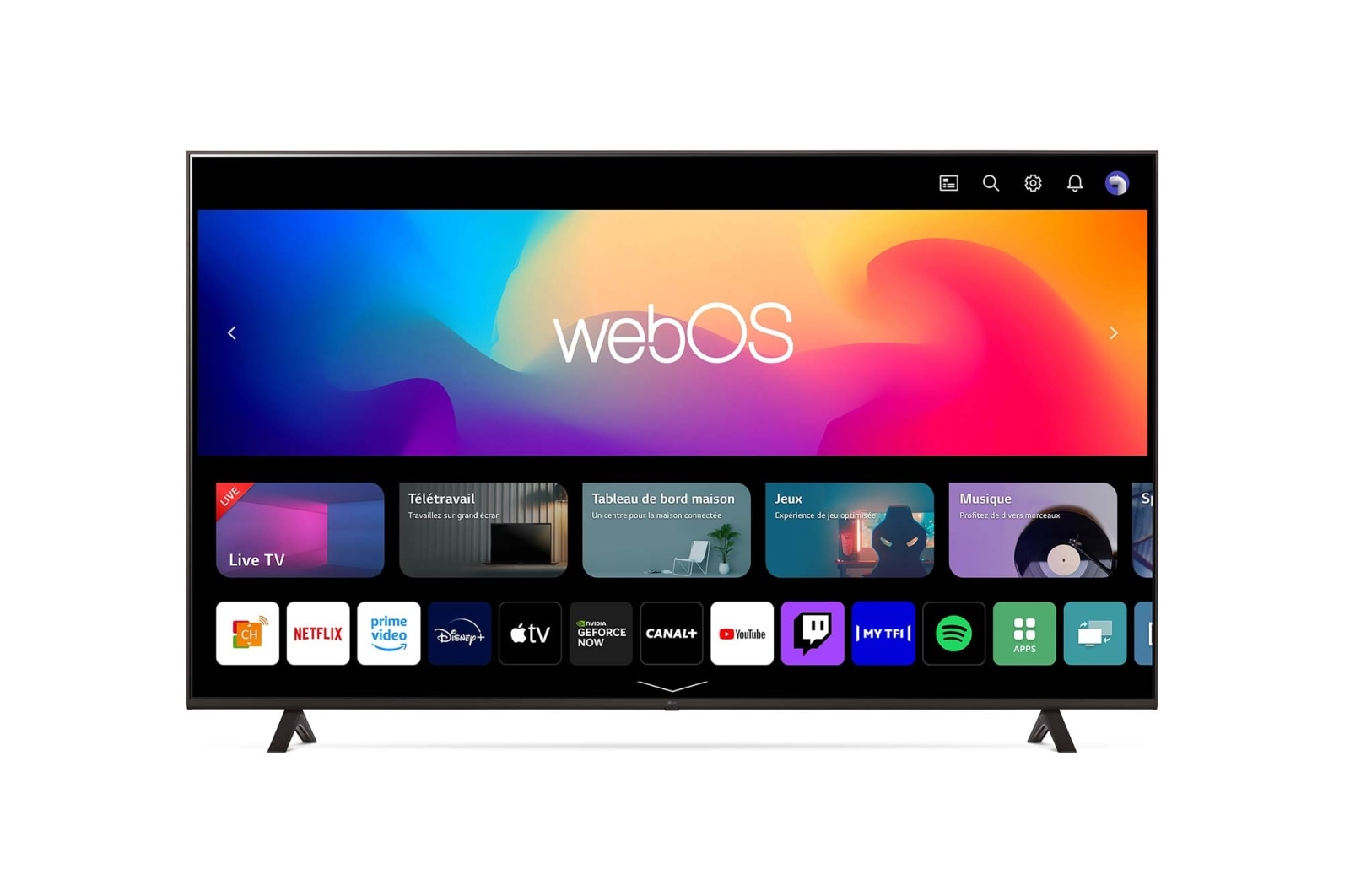 Des couleurs vives et une image détaillée grâce à la technologie 4K UHD.