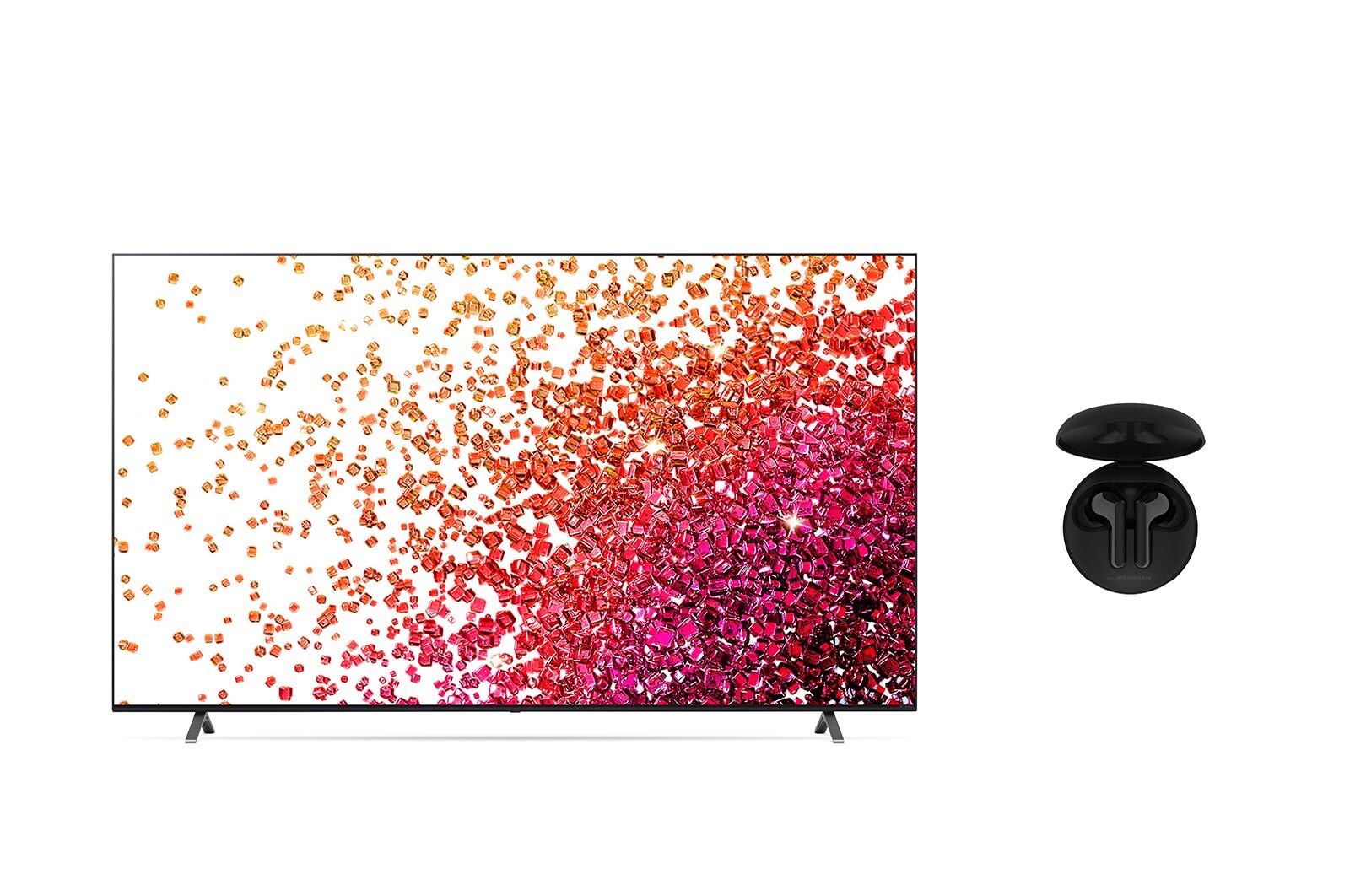 Une vue avant du téléviseur LG NanoCell