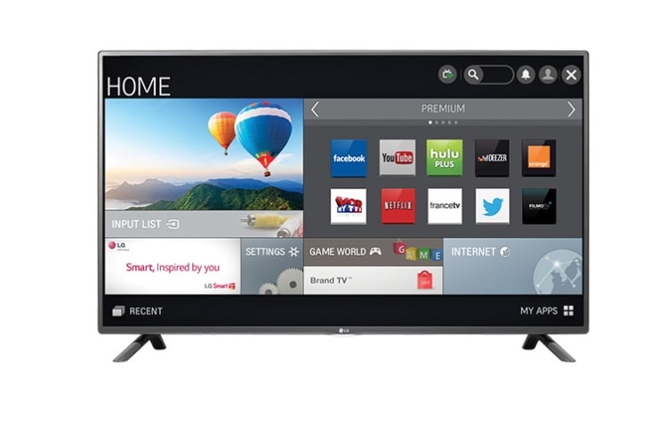 LG 32 pouces (80cm) | TV LED Full HD | Smart TV Netcast 4.5 | Design Metal | 3 entrées HDMI | 3 ports USB 2.0 | Son Virtual Surround, LG 32LF5800