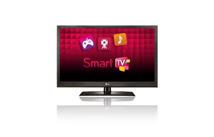 Vue avant de Téléviseur LED HDTV 1080p 94cm (37 pouces) avec Smart TV, TV LCD LG 37LV375S