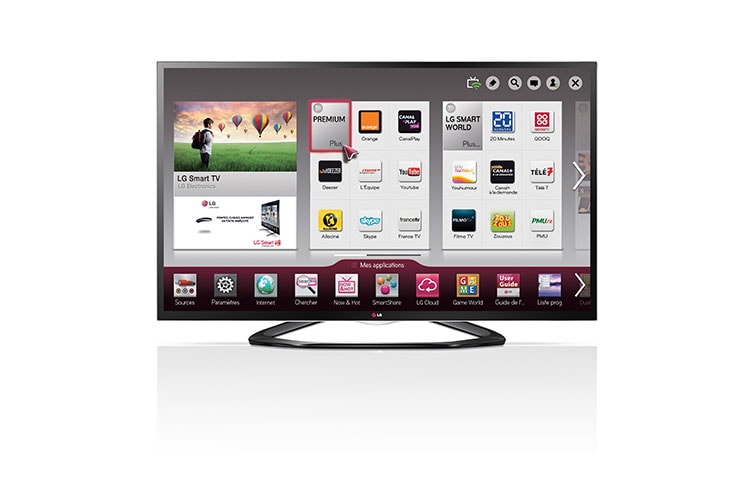 Vue avant de 42&#34; (106cm) | TV Edge LED | Full HD | 3D | Smart TV | MCI 200 | WIFI LG 42LA640S