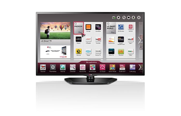 Vue avant de 42&#34; (106cm) | TV Direct LED | Full HD | Smart TV | MCI 100 | WIFI Ready LG 42LN570S