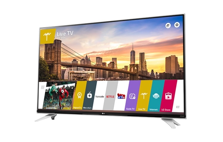 LG 49 pouces (123 cm) | TV LED Ultra HD 4K | Smart TV WebOS 2.0 | WiFI |Design Cinema Screen | Son ULTRA Surround, LG 49UF840V